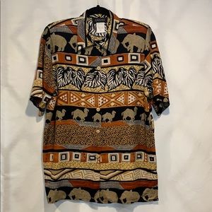 80’s Vintage Egyptian Style Women’s Rayon Shirt